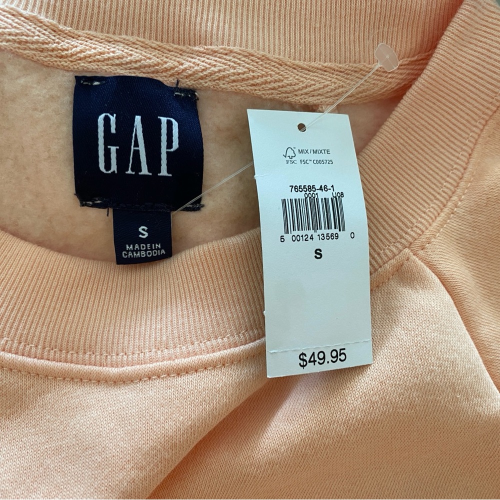GAP VintageSoft Cozy Warm Raglan Crewneck Sweatshirt Sz Small NEW - Picture 3 of 5